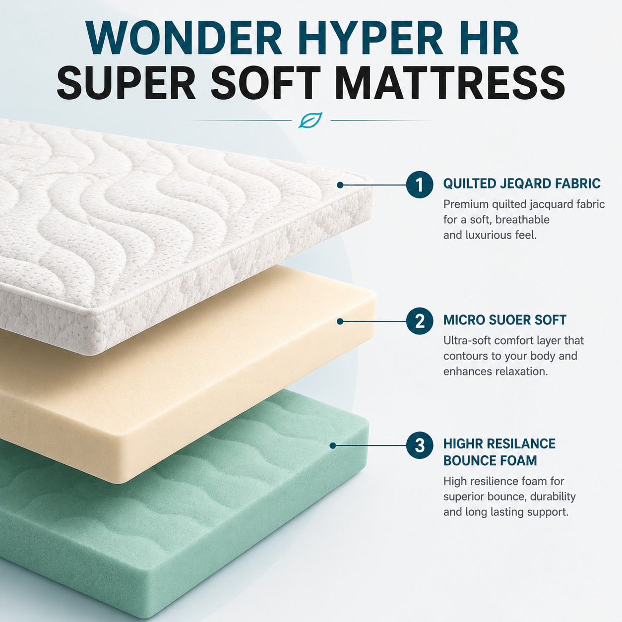 Adore Sleep Wonder Hyper HR Super Soft Mattress